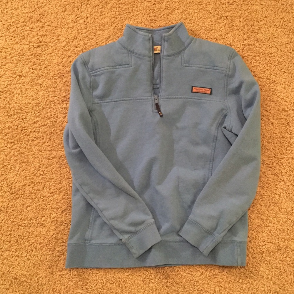 Vineyard vine light blue 1/4 zip